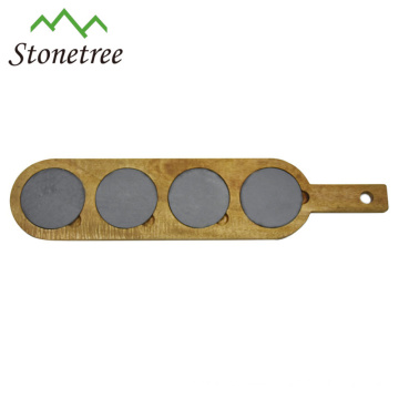 Hot Sale New Natural Stone + Acacia Slate Cheese Board Wholesale